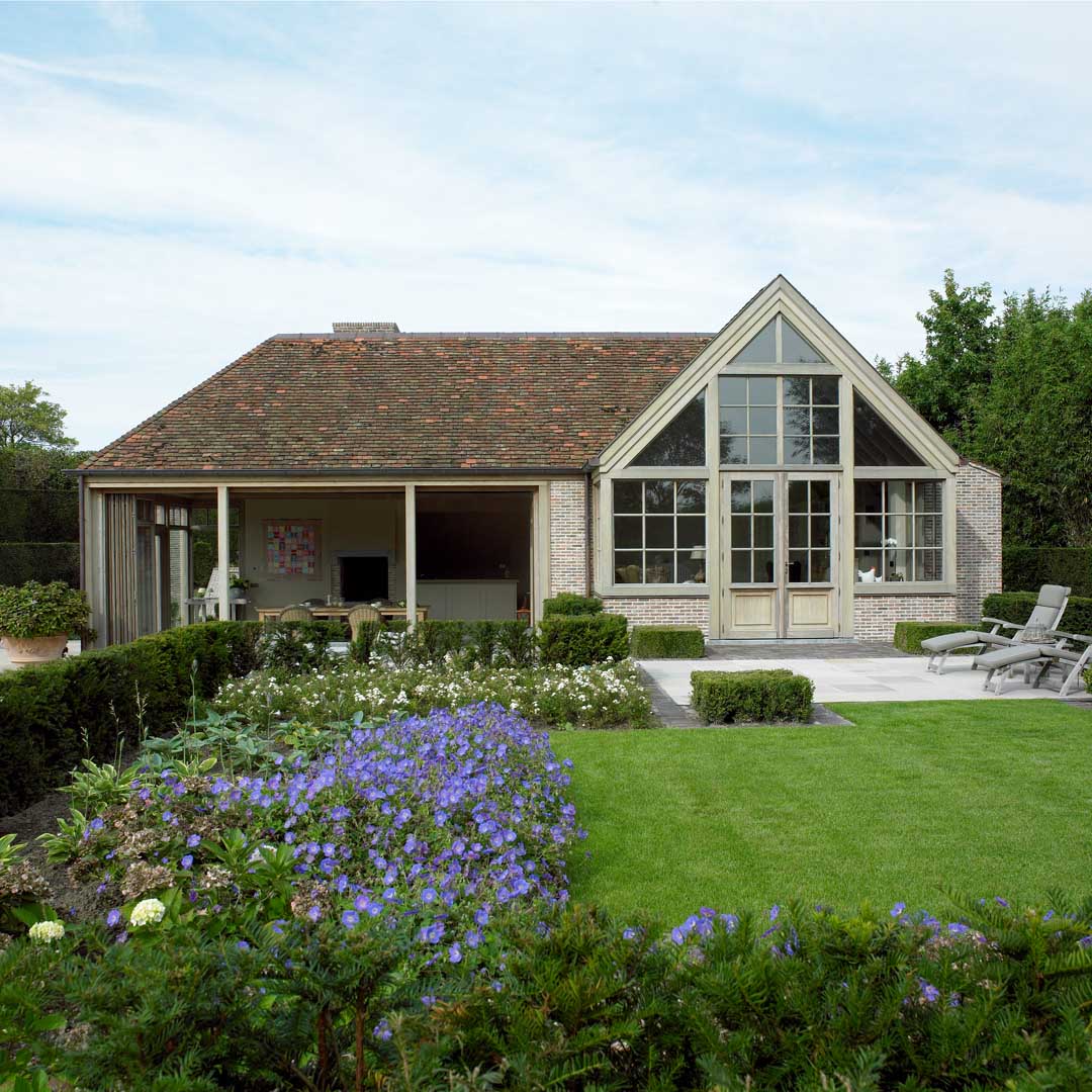 afrormosia-houtskelet-poolhouse